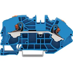 WAGO 2-Leiter-Verteilerklemme Drücker,16mm2,blau 2216-7604