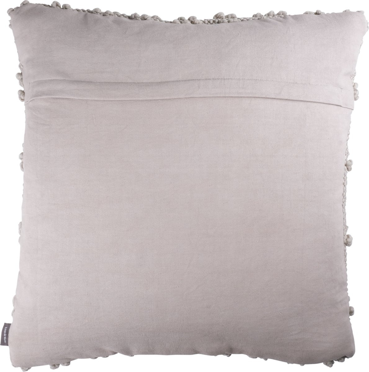 Linen & More kussen beige 45 x 45 cm