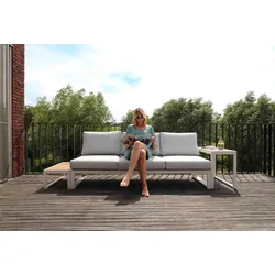 Nest 3-Sitzer Sofa für Outdoor verstellbar Kohle