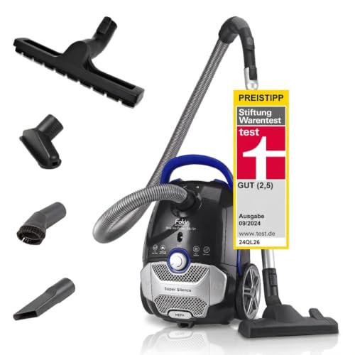Fakir Blue Vac Power TS 721 Stofzuiger met zak, blauw, 800 watt, HEPA 14-filter