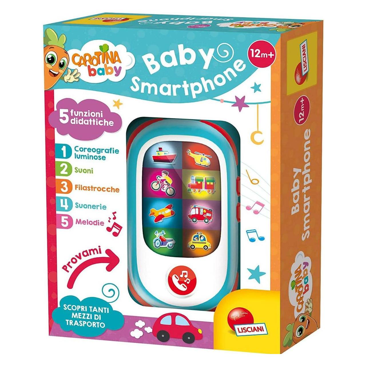 Lisciani 95032 - - CAROTINA BABY SMARTPHONE LED (Italienisch) (96343)