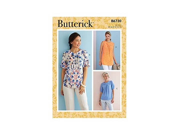 Butterick Sewing Pattern 6730 (E5) Misses Top 1422