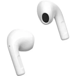 Jaym True Wireless TS-123B 5.0 Drahtlose Kopfhörer mit Mikrofon und Touch-Steuerung (5 h, Kabellos), Kopfhörer, Weiss