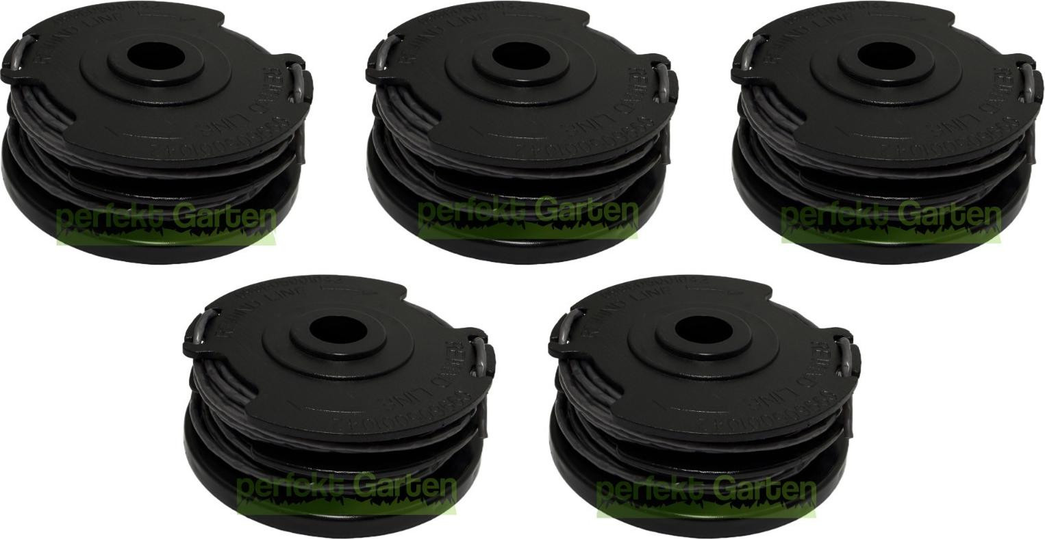 PerfektGarten 5 spoelen draad voor Greenworks G40LT G40LT30 2101507 21107 2900719 grasmaaier