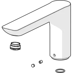 Hansa Auslauf Ligna komplett 180 mm, 59913736 59913736