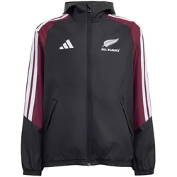 adidas All Blacks Allwetterjacke Kinder KF1563 - all black/maroon/white 152