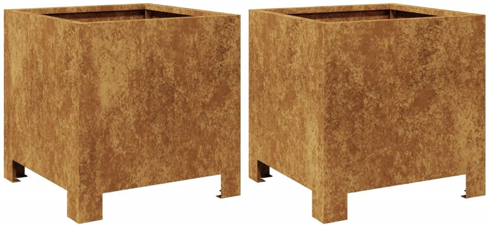 vidaXL Outdoor Planter Box Brown 30cm H x 30cm W x 30cm D