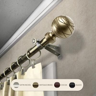 InStyleDesign Desmond Adjustable Curtain Rod