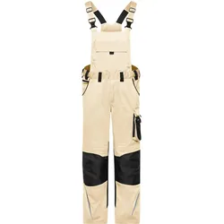 Latzhose "JN1833" - 102 - stone/black