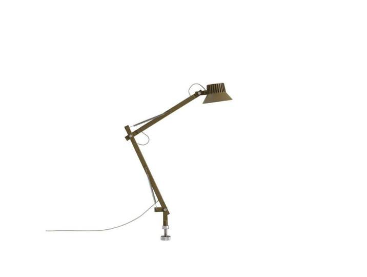 Dedicate Tischleuchte w/Pin S2 Brown Green - Muuto - Arbeitszimmer / Büro - Aluminium