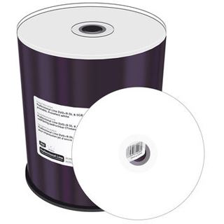 MediaRange DVD+R 8.5GB 100pcs 8x weiß voll bedruckbar Cakebo