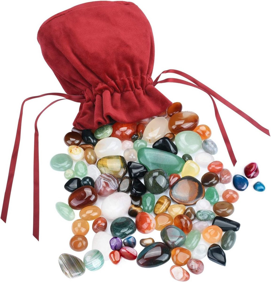 Mix van natuurlijke edelstenen en halfedelstenen voor kinderen voor decoratie en schatzoeken