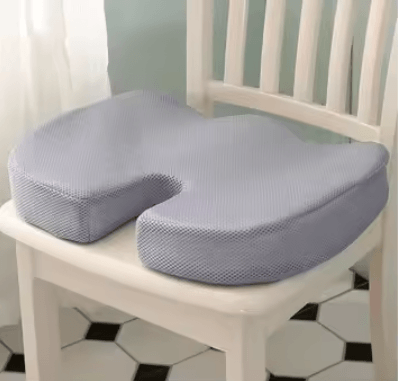 Inspire Essentials Ergonomic Memory Foam Seat Cushion For Office And Home Comfort gray