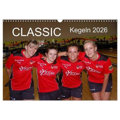 CLASSIC Kegeln 2026 (Wandkalender 2026 DIN A3 quer), CALVENDO Monatskalender