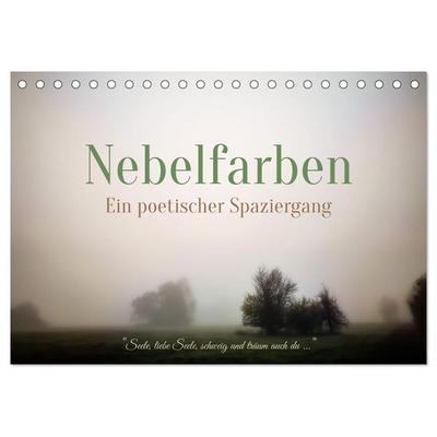 Nebelfarben. Ein poetischer Spaziergang (Tischkalender 2027 DIN A5 quer), CALVENDO Monatskalender