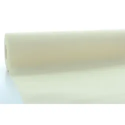 Sovie HORECA Airlaid Tischdeckenrolle Creme, 120 cm x 40 m , 1 Stück Uni Basic Neutralfarben