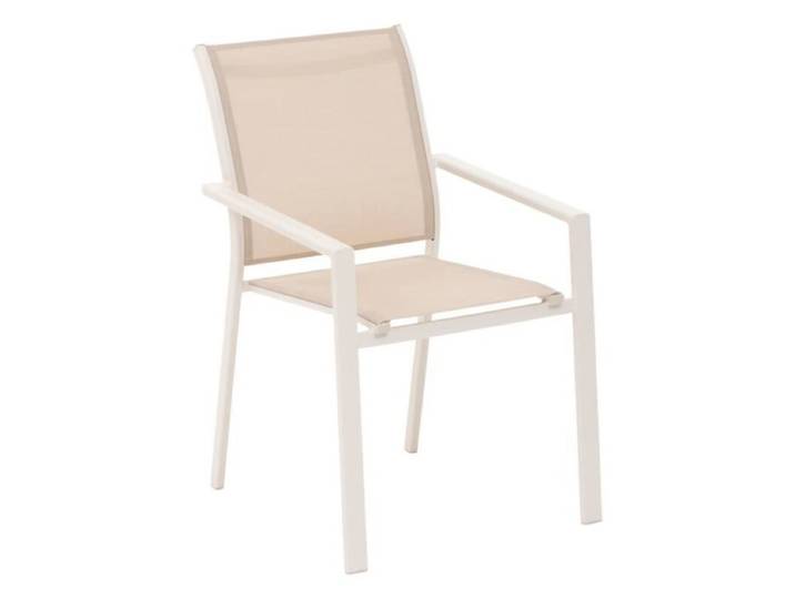 Hespéride Essentia Chaise de jardin empilable en lin - Argile