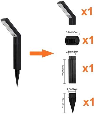 Youfap Market Waterproof Solar Powered Garden Lamp, Solar Pathway Lights Outdoor For Walkway, Driveway, Patio, Path short rgb