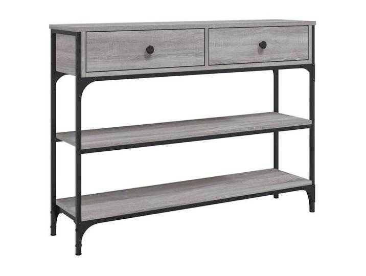 Table console - - Console - bois d'ingénierie - sonoma gris - 100 x 25 x 75 cm 953dyg98m