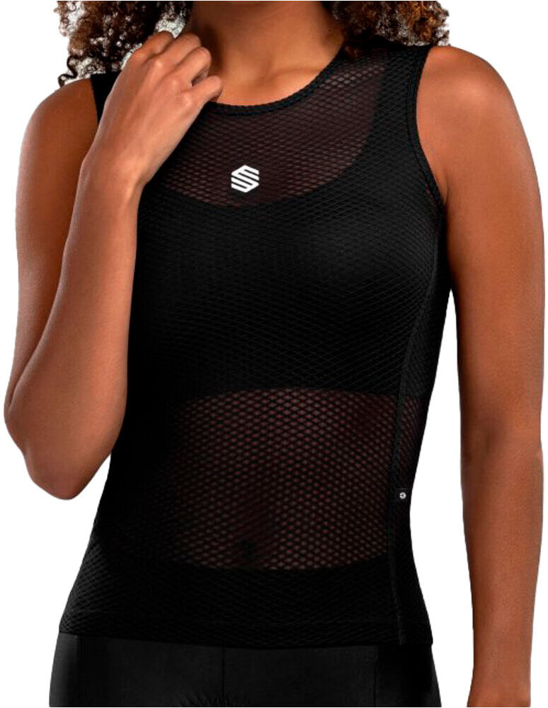 Siroko landscape camiseta térmica mujer Negro