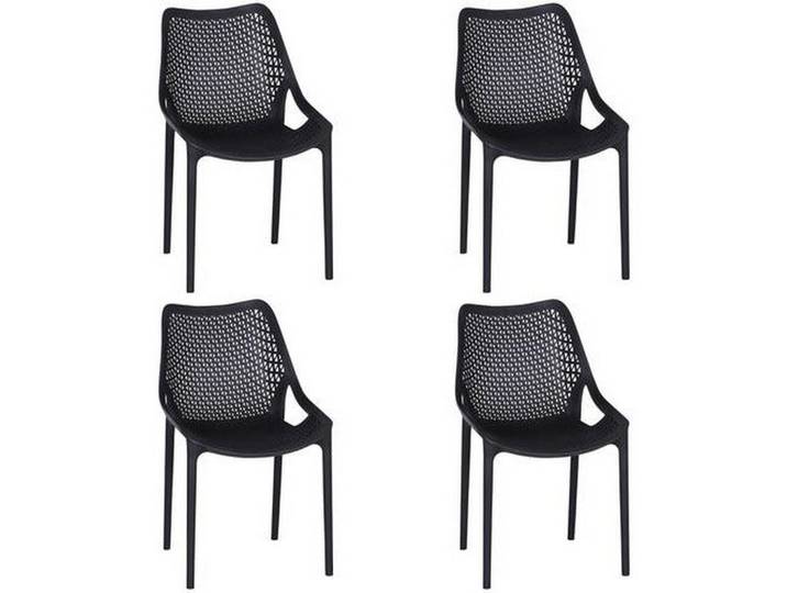 Gartenstuhl-Set 4er Pkg. anthrazit