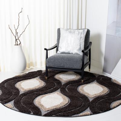 SAFAVIEH Florida Shag Bertille Geometric 1.2-inch Thick Rug