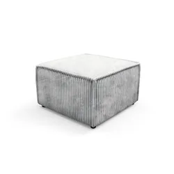POLSTERHOCKER TESSO Modern Sitzhocker, Fußhocker Grau