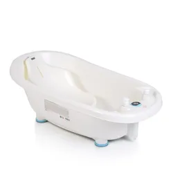 Baby Badewanne Set Bubble, Thermometer, Sitz, Duschgel- und Shampoospender blau