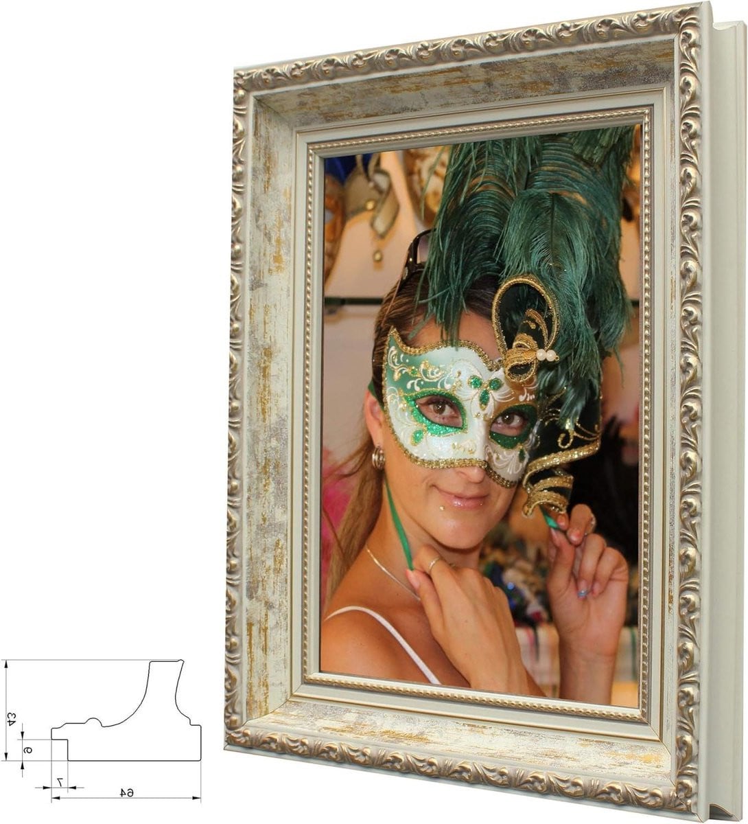 Danzig Vintage Houten Fotolijst om op te hangen, 40x50 cm