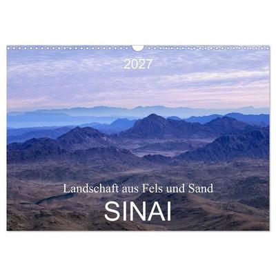Sinai - Landschaft aus Fels und Sand (Wandkalender 2027 DIN A3 quer), CALVENDO Monatskalender