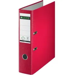 Leitz 180° Swiss Edition Ordner Breit DIN A4 80 mm Rot 2 Ringe 1013 Pappkarton Matt Hochformat
