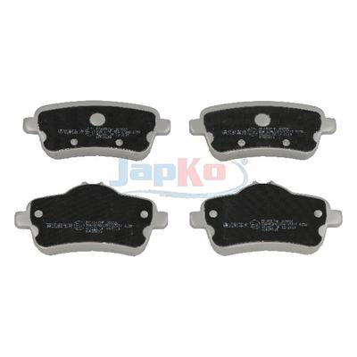 JAPKO Bremsbelagsatz, Scheibenbremse 510517 Hinterachse für Mercedes