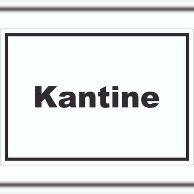HB-Druck Kantine Aufkleber mit Text essen und trinken waagerecht A4 (210x297mm)
