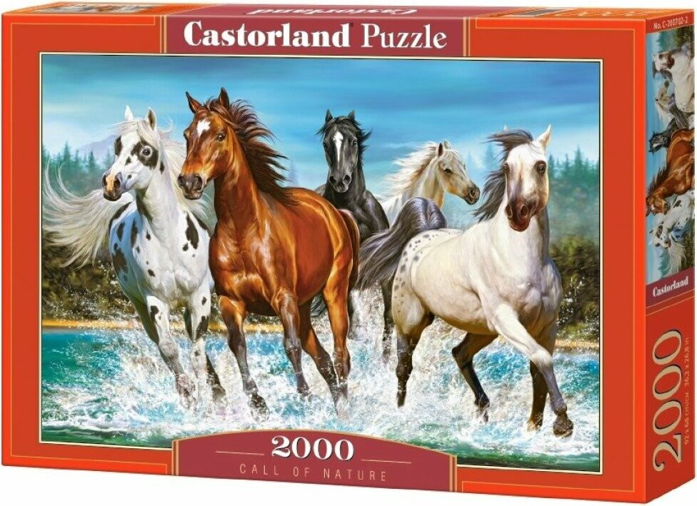 Castorland Call of Nature Legpuzzel met dieren, 2000 stukjes, geschikt voor kinderen vanaf 9 jaar