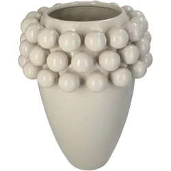 Vase BALL (LBH 25,50x25,50x35 cm) - beige - LBH 25,50x25,50x35 cm