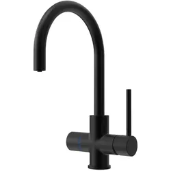Xartis, Küchenarmatur, 5in1 Touch Armatur XO-AR 5005, rund, matt schwarz, für Sprudler