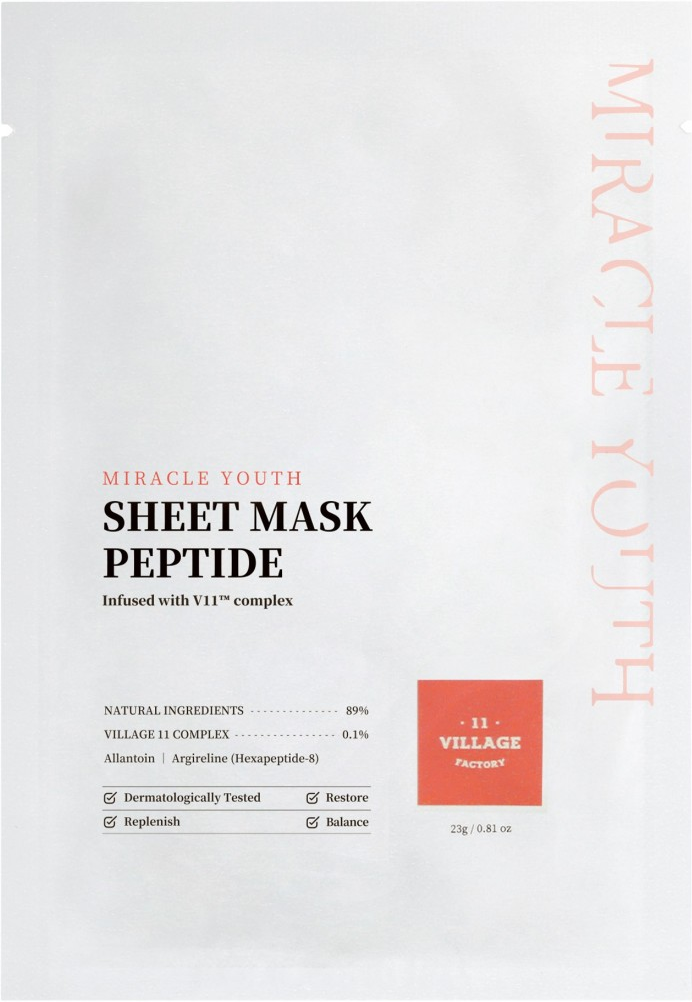 Village 11 Factory Miracle Youth Sheet Peptide Mask 23 gr
