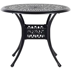 GARTENTISCH Metall Schwarz Ancona