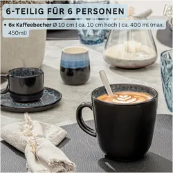 Sänger Geschirr, Tasse, Kaffeebecher Set Manila (400 ml, 6x)