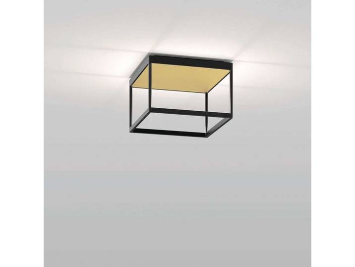 Reflex 2 LED-Deckenlampe, schwarz/gold - Serien Lighting - Wohnzimmer - Aluminium