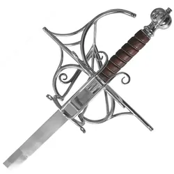 Rapier mit Scheide und handgeschmiedeter Klinge