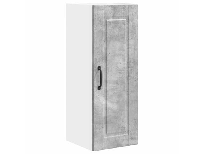 KGHFDVB Wandschrank 30 x 31 x 80 cm Porto Betongrau Holzwerkstoff Holzwerkstoff in Betongrau, 3 Regale und 2 Türen, Wandmontage für die Küche, 80 cm Höhe