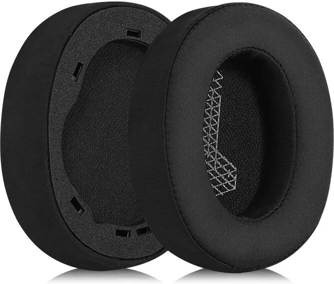 INF Ersatz-Ohrpolster für JBL LIVE 650BTNC, Schwarzes Eis-Seidengewebe, 2er-Pack