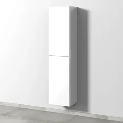 Sanipa 3way Hochschrank mit 2 Türen, Weiß-Glanz BS09478