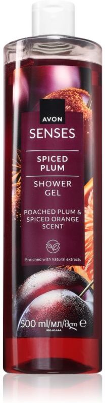 Avon Senses Spiced Plum gel de douche 500 ml