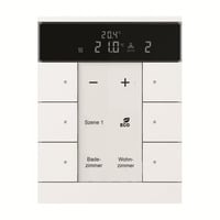 Raumtemperaturregler 6-fach mit Bedienfunktion Typ SBR/U6.0.11-84 weiß (glänzend), Retail