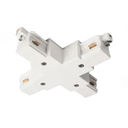 Deko-Light 1-Phasen Schienensystem D One X-Verbinder weiß