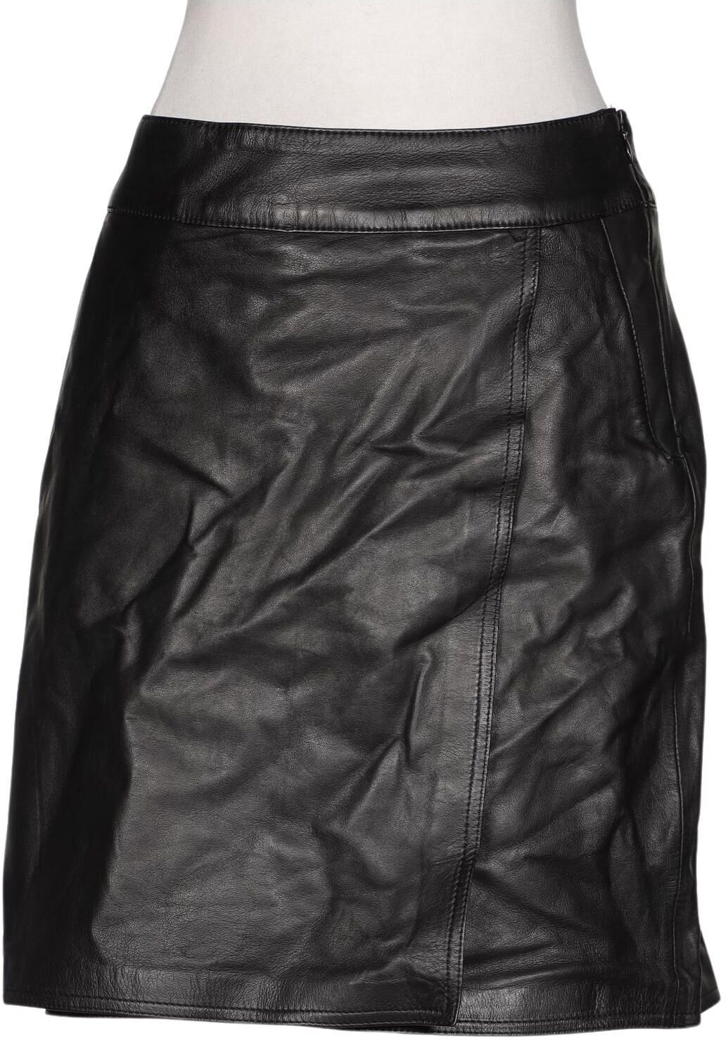 Oakwood Damen Rock, Schwarz, Gr. M, Leder - Second Hand