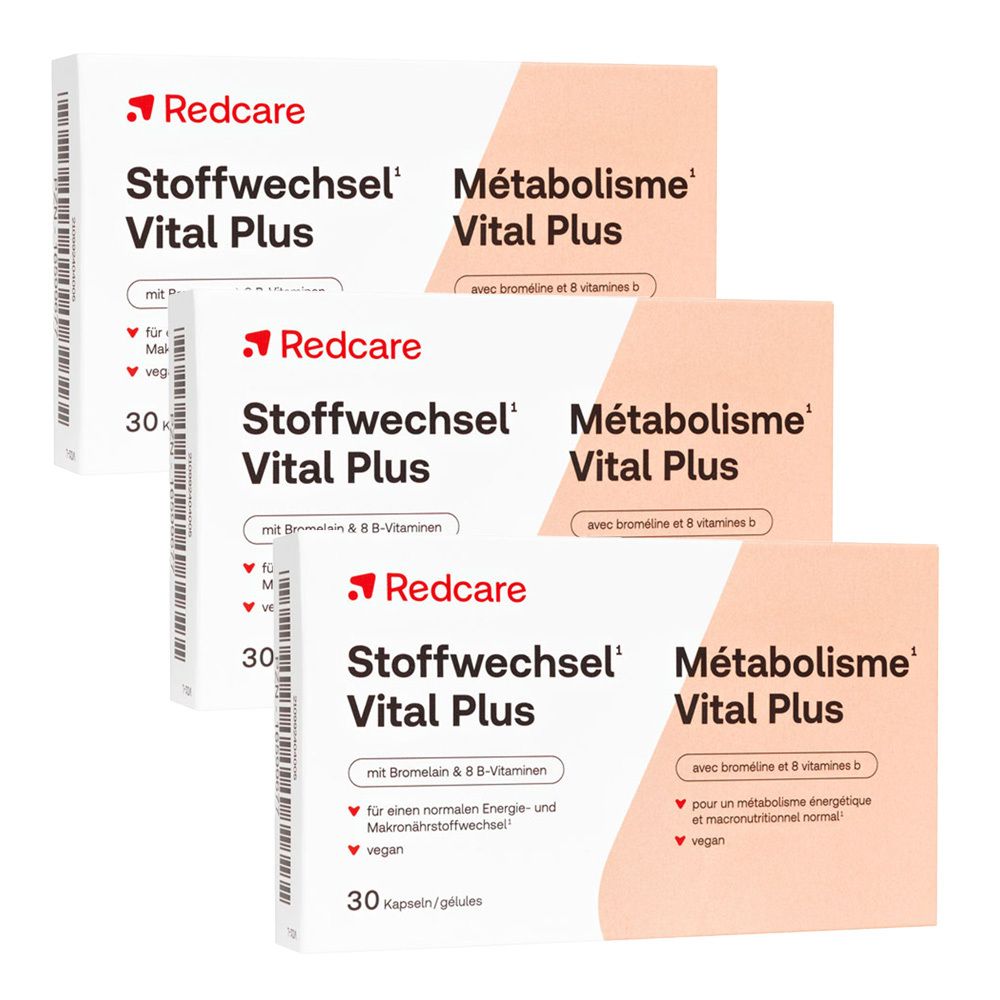 Stoffwechsel Vital Plus RedCare Kapseln x3 3x30 St