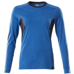 Mascot, Arbeitsoberteil, T-Shirt, Langarm, Damen T-shirt Grösse XL ONE, azurblau/schwarzblau (XL)